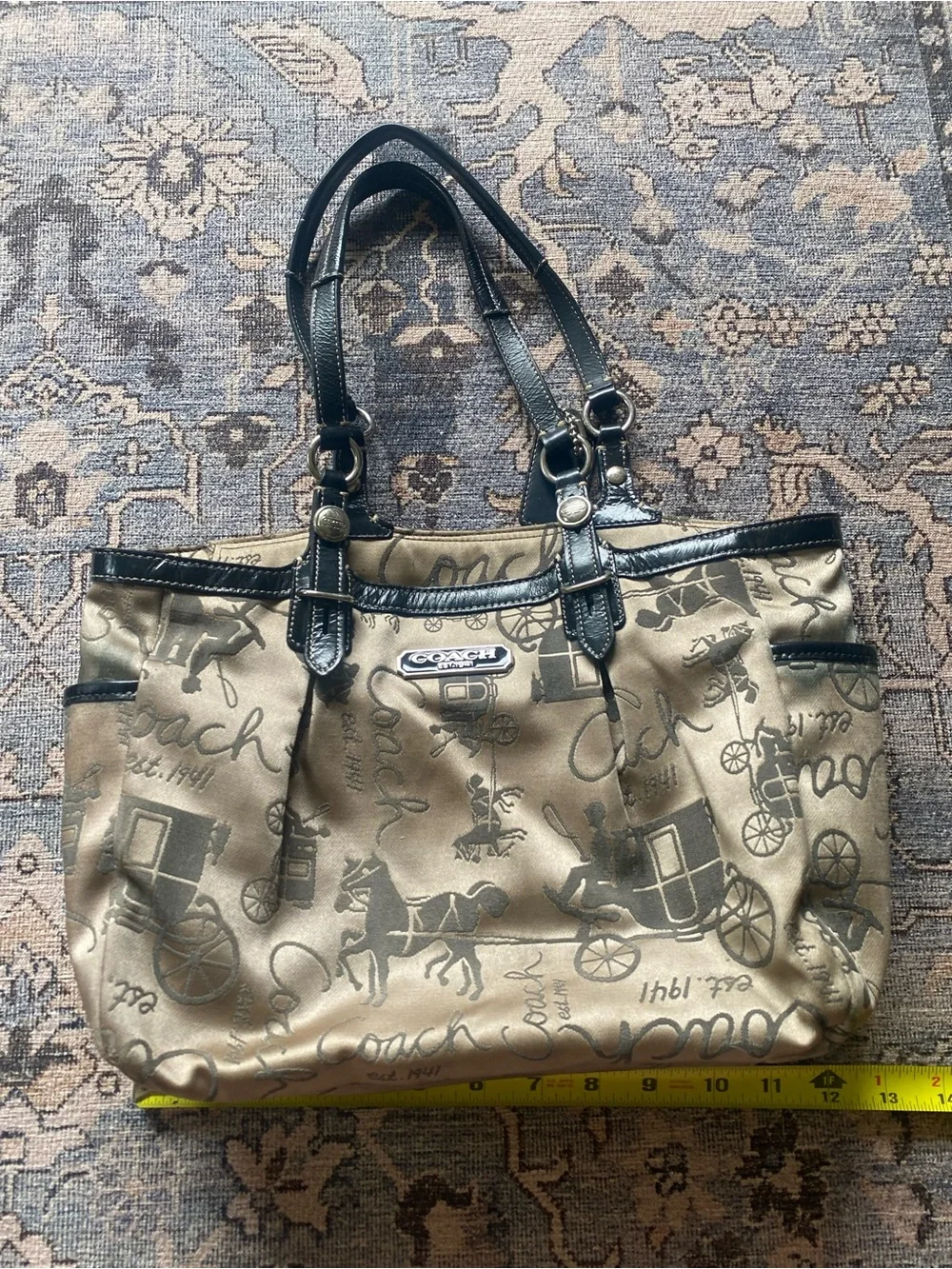 Coach Signature vintage tan Tote Bag